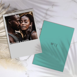 Cartão De Agradecimento Obrigado de casamento Elegante minimalista, você c