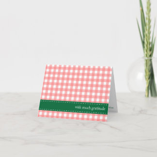 Cartão De Agradecimento Obrigado de fotos personalizado da fita vermelha g
