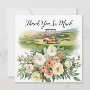 Cartão De Agradecimento Obrigado de golfe você escreve para jogar golfe co