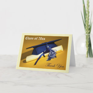 Cartão De Agradecimento Obrigado de Graduação de Foto Personalizada (dentr