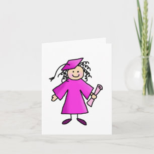 Cartão De Agradecimento Obrigado De Graduação Rosa-Você