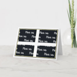 Cartão De Agradecimento Obrigado de língua Cornish você meur ras