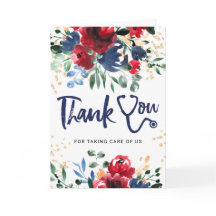 Obrigado de mama estetoscópio de flor vermelha