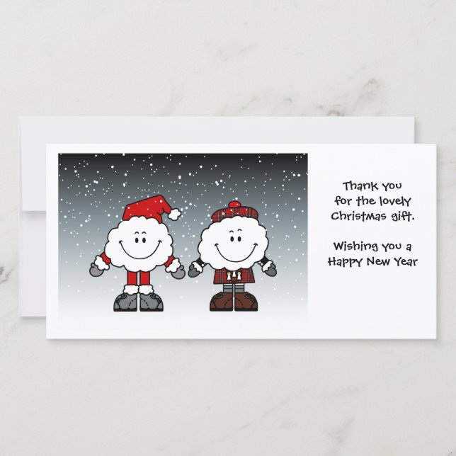 Cartão De Agradecimento Obrigado de McClouds você (Frente)