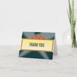 Cartão De Agradecimento Obrigado de Mitzvah do bastão do bar do famoso do