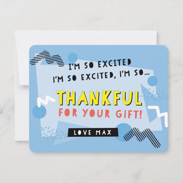 Cartão De Agradecimento OBRIGADO DE PEDIDO PERSONALIZADO que você salvou p (Frente)