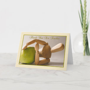 Cartão De Agradecimento obrigado de professor de arte