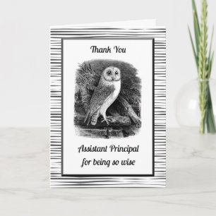 Cartão De Agradecimento Obrigado Diretor Assistente por ser tão sábio