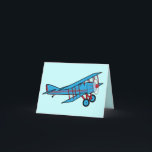 Cartão De Agradecimento Obrigado do avião você para o presente<br><div class="desc">Um avião decora estes cartões de agradecimentos.    Para o tipo de harmonização do "avião dos artigos penguincornerstore" no bar da busca de Zazzle.</div>
