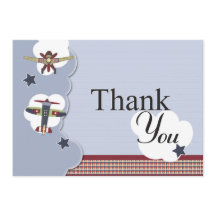 Obrigado do chá de fraldas do avião do vintage