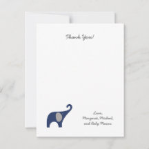 Obrigado do chá de fraldas do elefante do marinho