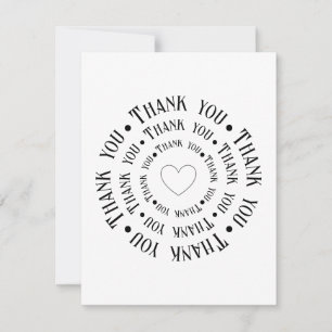 Cartão De Agradecimento "Obrigado do fundo do meu coração"