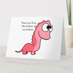 Cartão De Agradecimento Obrigado do fundo do meu fundo...