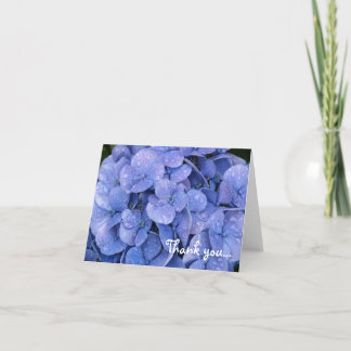 Cartão De Agradecimento Obrigado do Hydrangea você notecard