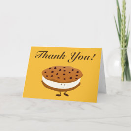 Cartão De Agradecimento Obrigado do sanduíche do biscoito você