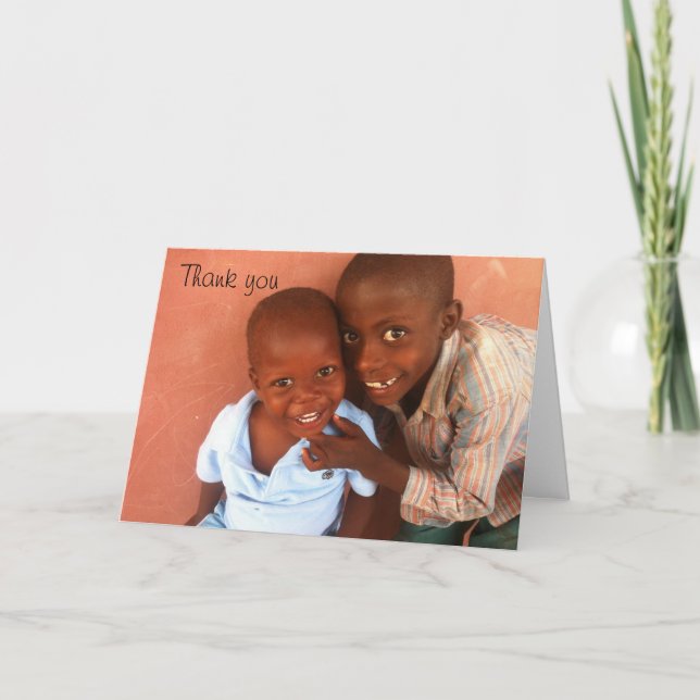 Cartão De Agradecimento Obrigado, doadores! (Frente)