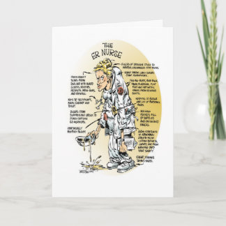 Cartão De Agradecimento Obrigado dos desenhos animados você à enfermeira &