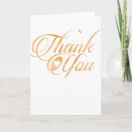 Cartão De Agradecimento Obrigado Dourado você roteiro elegante da