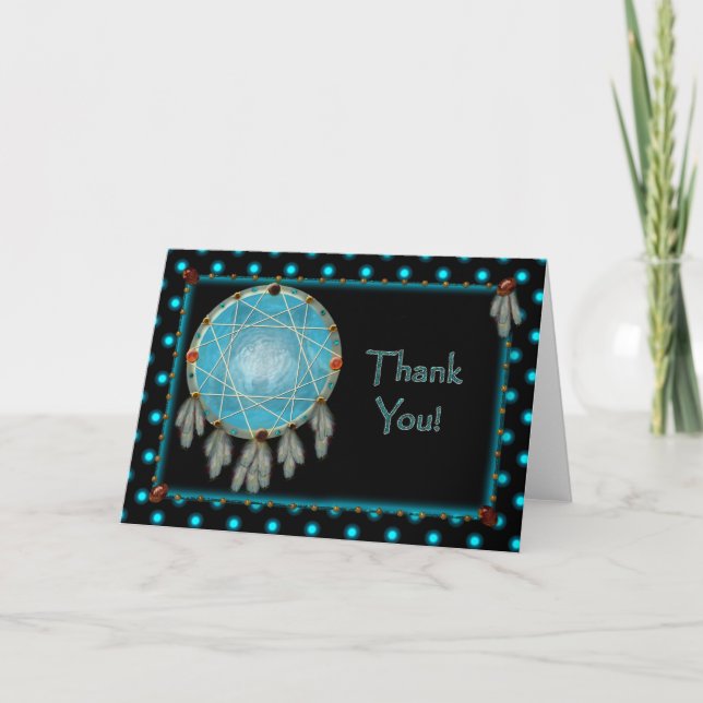 CARTÃO DE AGRADECIMENTO OBRIGADO - DREAMCATCHER (Frente)