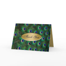 obrigado elegante do pavão do ouro você