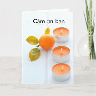 Cartão De Agradecimento Obrigado em vietnamita