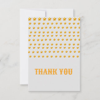 Cartão De Agradecimento obrigado estrelado Dourado, suas placas planas