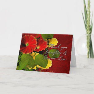 Cartão De Agradecimento Obrigado Filha e genro