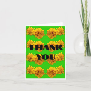 Cartão De Agradecimento obrigado, flor