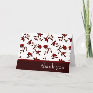 Cartão De Agradecimento obrigado : floral elegante :