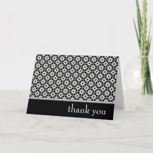 Cartão De Agradecimento obrigado : floral elegante :