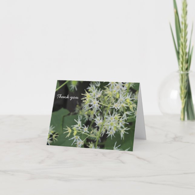 Cartão De Agradecimento Obrigado - Flores (Frente)