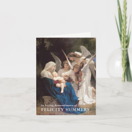 Cartão De Agradecimento Obrigado fúnebre você carda a canção de | dos