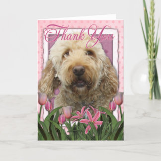 Cartão De Agradecimento Obrigado - Goldendoodle