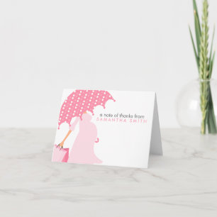 Cartão De Agradecimento Obrigado grávido do chá de fraldas da mamã voc