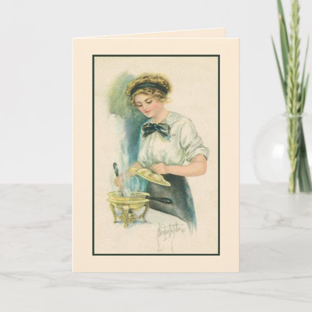 Cartão De Agradecimento Obrigado: Hostess de Janto (Frente)