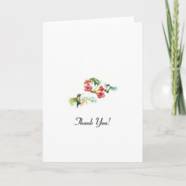 Cartão De Agradecimento Obrigado! - Hummingbird