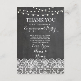 Cartão De Agradecimento Obrigado laço rústico do quadro do inverno do