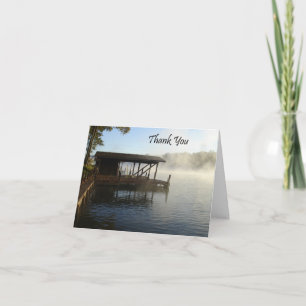 Cartão De Agradecimento Obrigado Lago