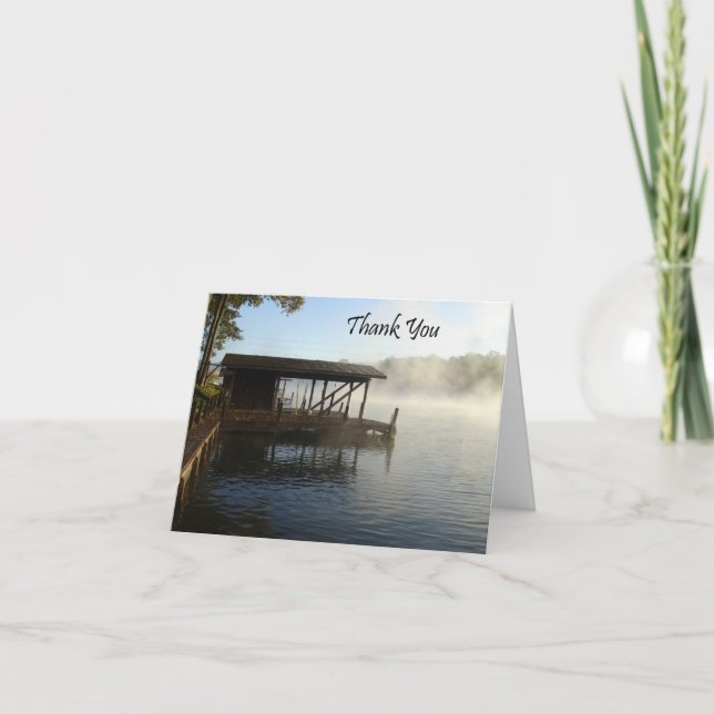 Cartão De Agradecimento Obrigado Lago (Frente)