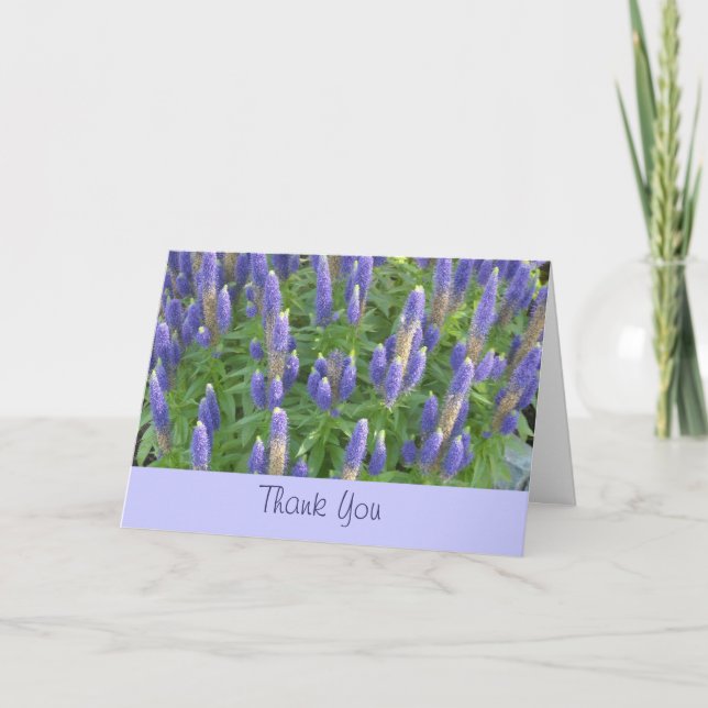 Cartão De Agradecimento Obrigado Lavanda (Frente)