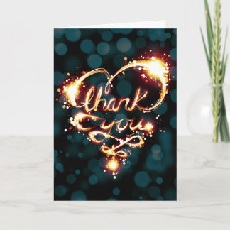 Cartão De Agradecimento obrigado luz