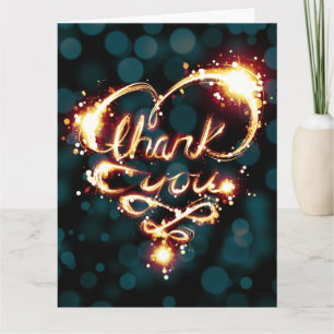 Cartão De Agradecimento obrigado luz