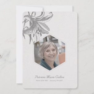 Cartão De Agradecimento Obrigado memorável da foto da simpatia dos lírios