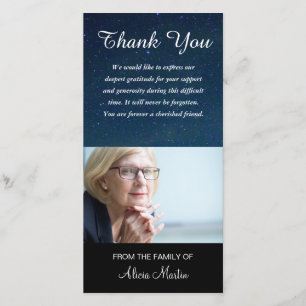 Cartão De Agradecimento Obrigado memorável da simpatia da foto você