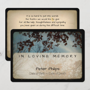 Cartão De Agradecimento Obrigado memorável da simpatia do vintage das