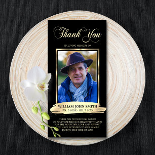 Cartão De Agradecimento OBRIGADO memorável fúnebre da simpatia VOCÊ pre