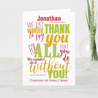 Cartão De Agradecimento Obrigado Mensagem de Obrigados de Tipografia de Ap