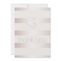 Obrigado - Moderno Blush Luminoso Stripes Monogram