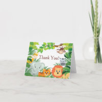 Obrigado moderno do chá de fraldas do safari de