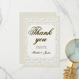 Cartão De Agradecimento Obrigado moderno elegante e personalizado você tem